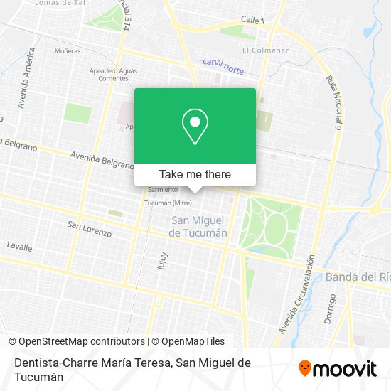 Dentista-Charre María Teresa map