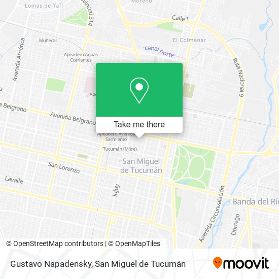 Gustavo Napadensky map