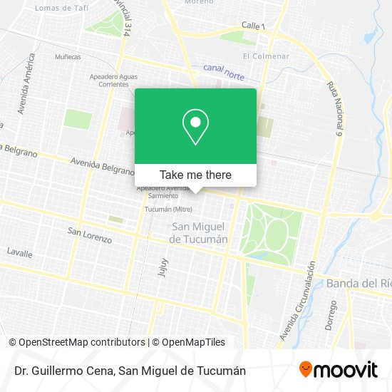 Dr. Guillermo Cena map