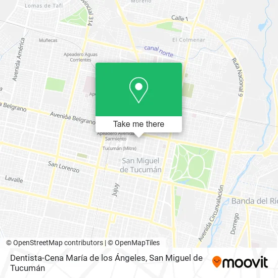 Mapa de Dentista-Cena María de los Ángeles