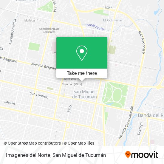 Imagenes del Norte map