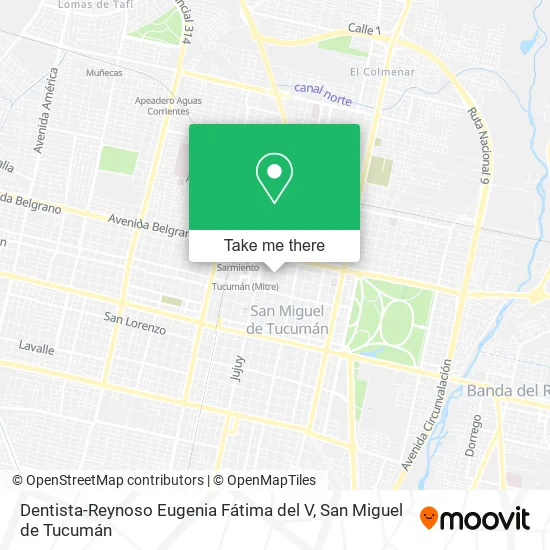 Mapa de Dentista-Reynoso Eugenia Fátima del V