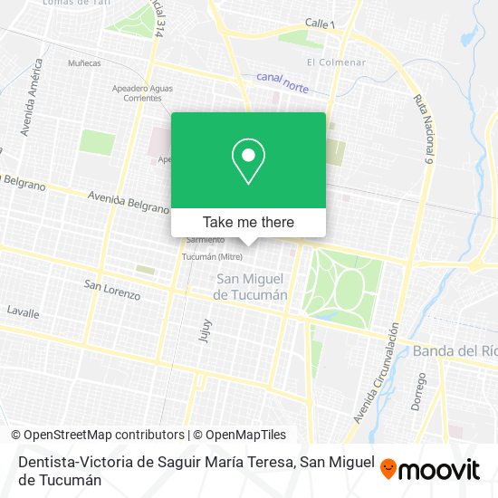 Dentista-Victoria de Saguir María Teresa map