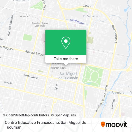 Mapa de Centro Educativo Franciscano