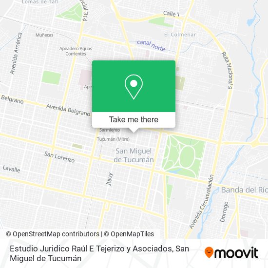 Estudio Juridico Raúl E Tejerizo y Asociados map
