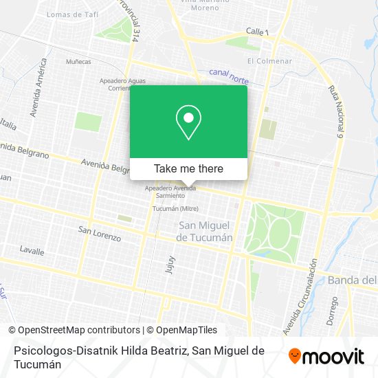Mapa de Psicologos-Disatnik Hilda Beatriz