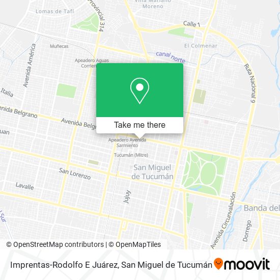 Imprentas-Rodolfo E Juárez map