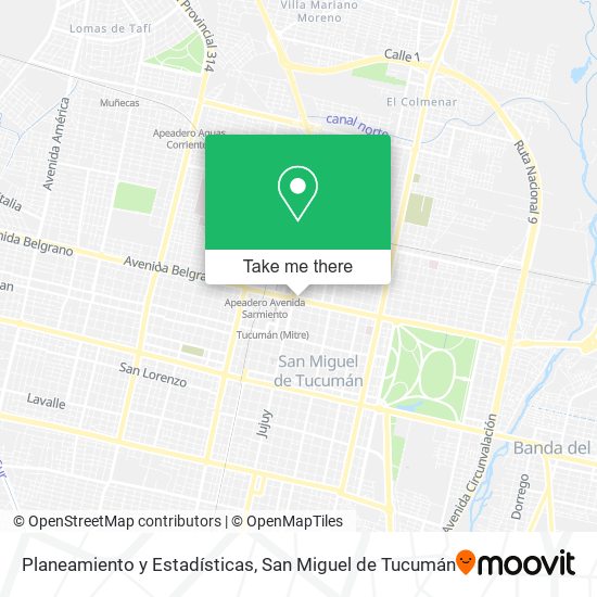 Planeamiento y Estadísticas map