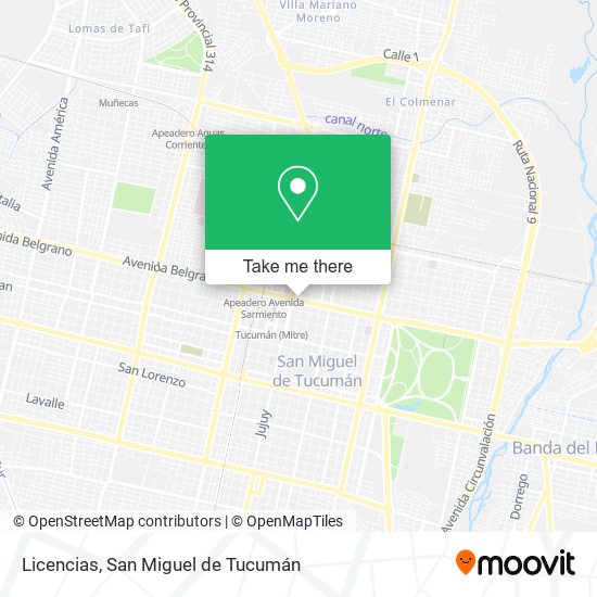 Licencias map