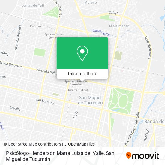 Psicólogo-Henderson Marta Luisa del Valle map