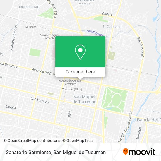 Mapa de Sanatorio Sarmiento