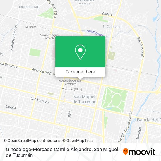 Ginecólogo-Mercado Camilo Alejandro map