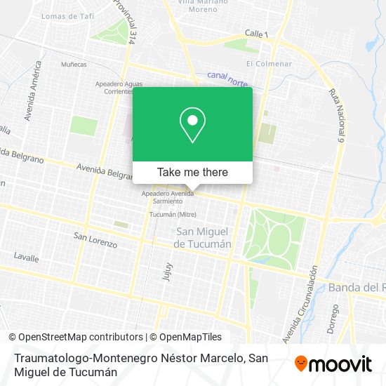 Traumatologo-Montenegro Néstor Marcelo map