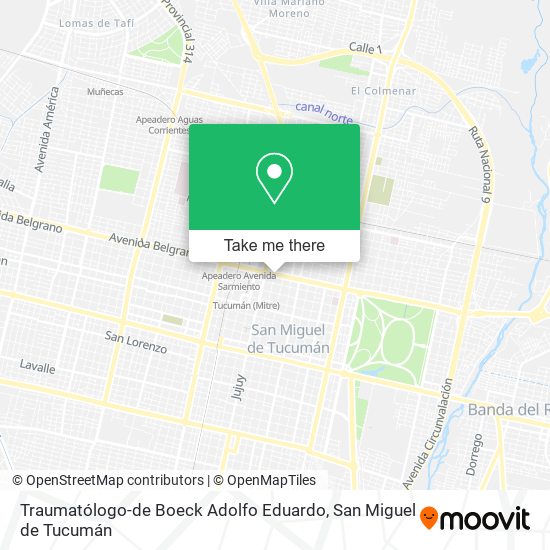 Traumatólogo-de Boeck Adolfo Eduardo map
