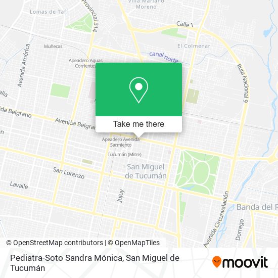 Pediatra-Soto Sandra Mónica map