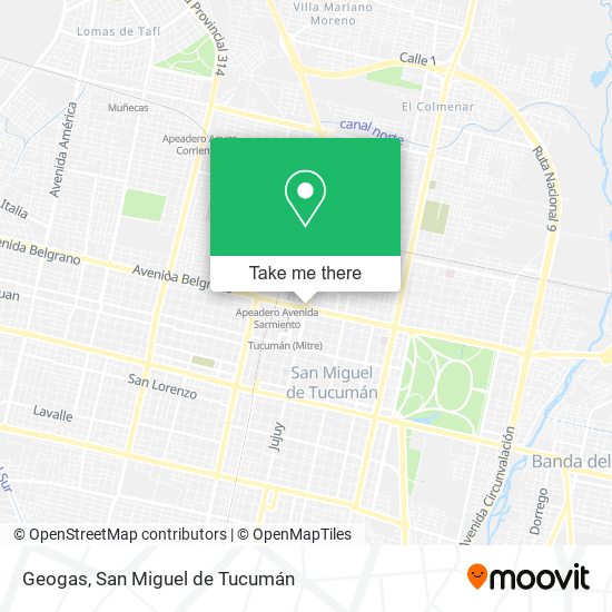 Geogas map