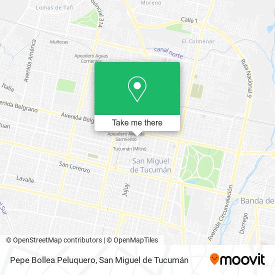 Mapa de Pepe Bollea Peluquero