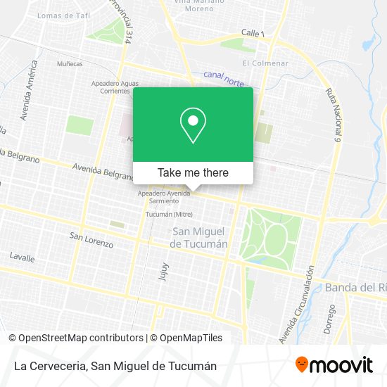 Mapa de La Cerveceria