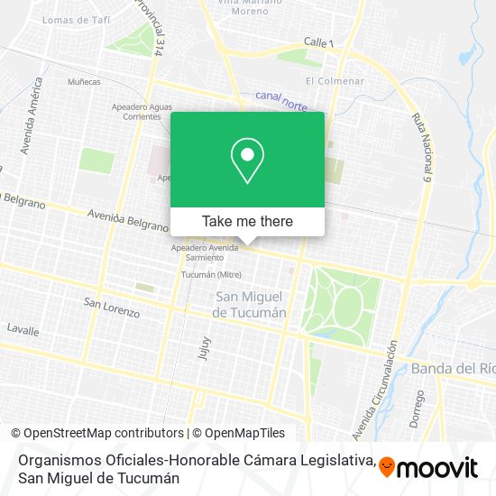 Organismos Oficiales-Honorable Cámara Legislativa map