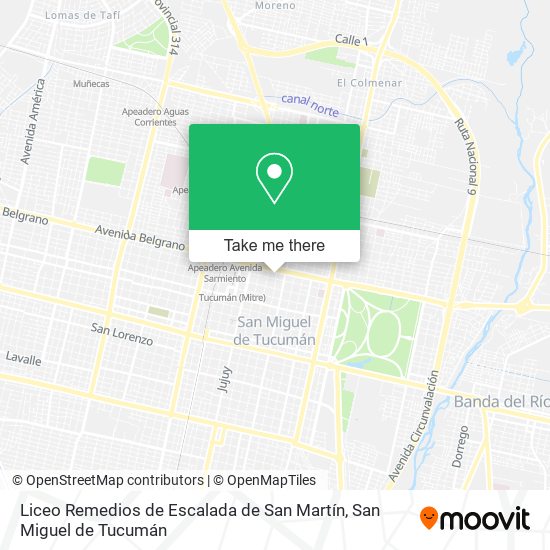 Liceo Remedios de Escalada de San Martín map