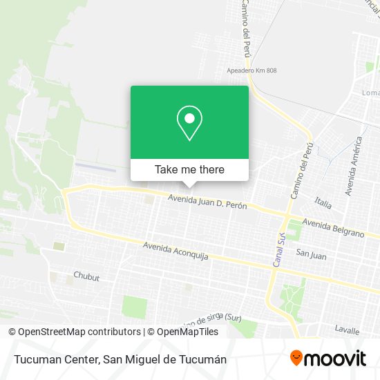 Tucuman Center map