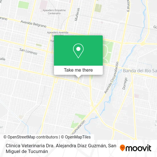 Clínica Veterinaria Dra. Alejandra Díaz Guzmán map