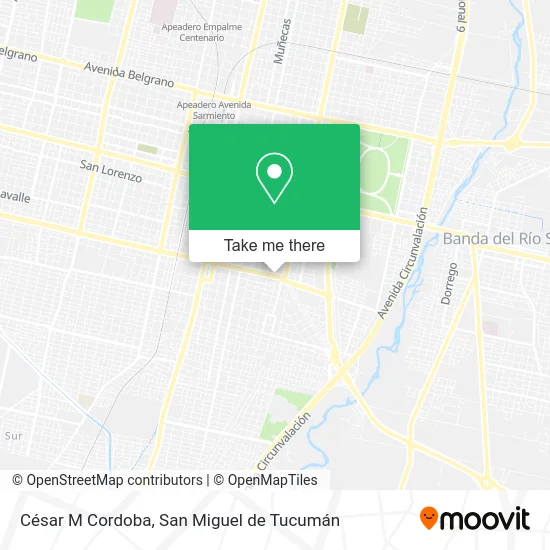 César M Cordoba map