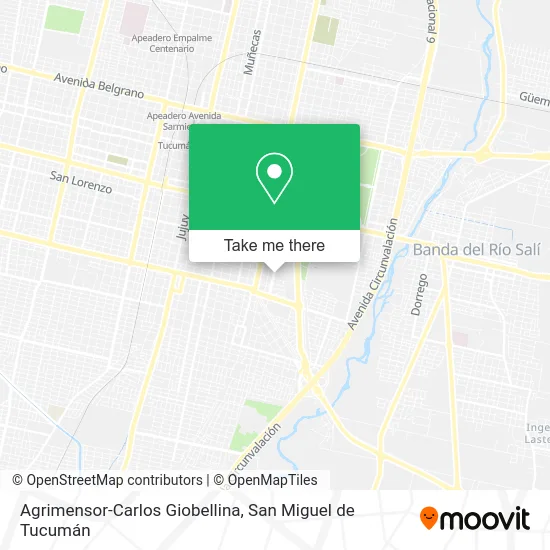Agrimensor-Carlos Giobellina map