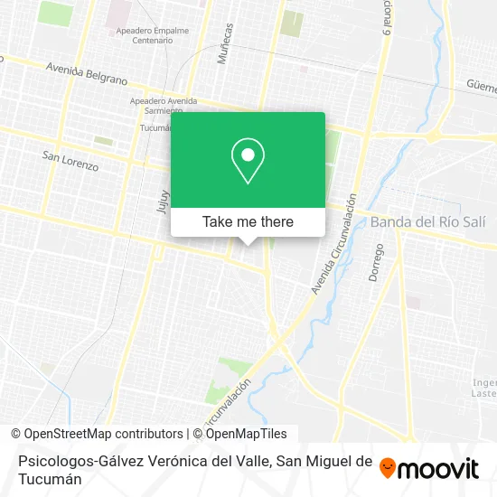 Mapa de Psicologos-Gálvez Verónica del Valle