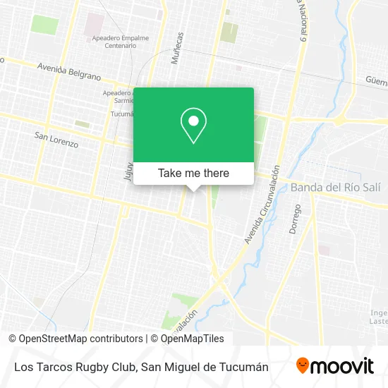 Mapa de Los Tarcos Rugby Club