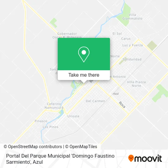Mapa de Portal Del Parque Municipal 'Domingo Faustino Sarmiento'