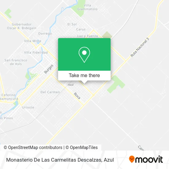 Mapa de Monasterio De Las Carmelitas Descalzas