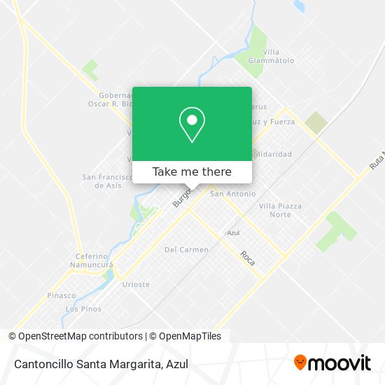 Cantoncillo Santa Margarita map
