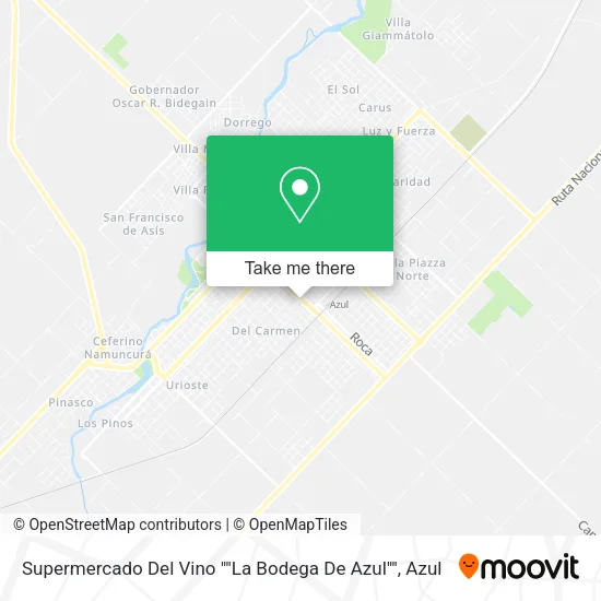Supermercado Del Vino ""La Bodega De Azul"" map