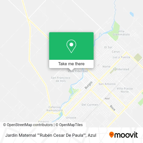 Mapa de Jardín Maternal ""Rubén Cesar De Paula""