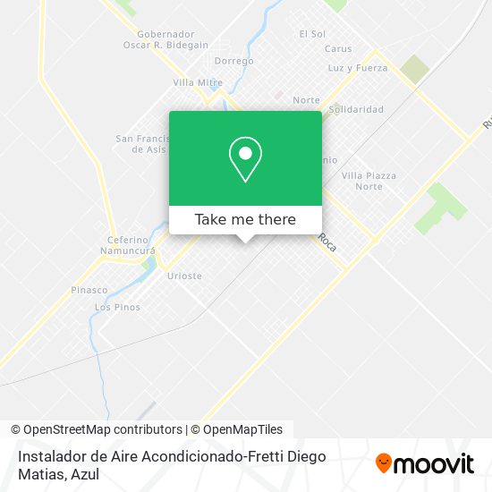 Instalador de Aire Acondicionado-Fretti Diego Matias map