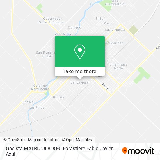 Gasista MATRICULADO-0 Forastiere Fabio Javier map