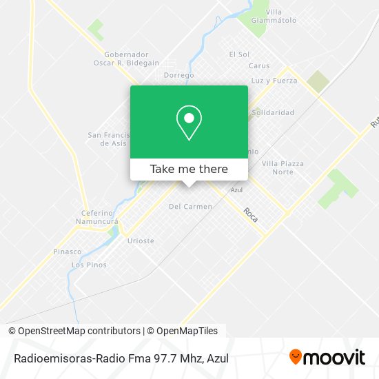 Radioemisoras-Radio Fma 97.7 Mhz map