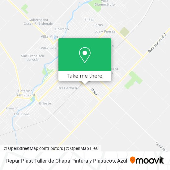 Mapa de Repar Plast Taller de Chapa Pintura y Plasticos