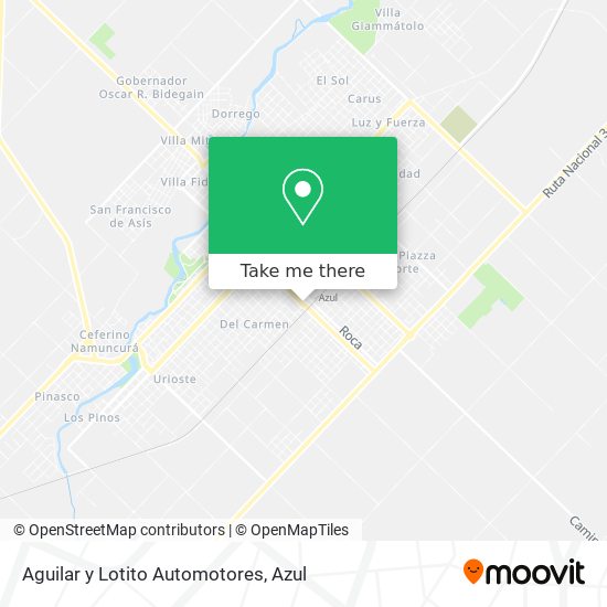 Aguilar y Lotito Automotores map