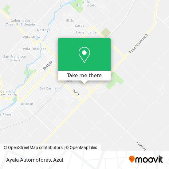 Ayala Automotores map
