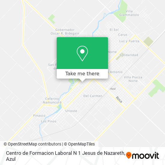 Centro de Formacion Laboral N 1 Jesus de Nazareth map