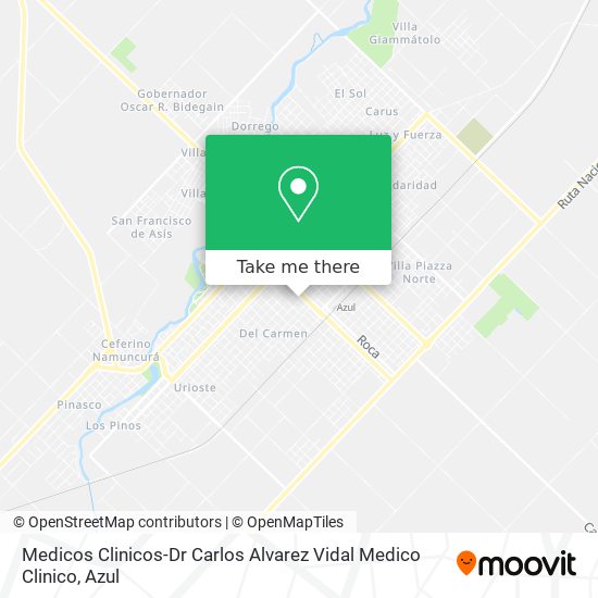 Medicos Clinicos-Dr Carlos Alvarez Vidal Medico Clinico map