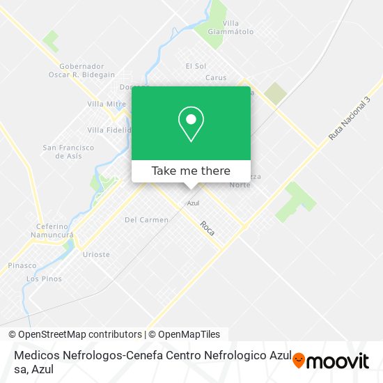 Medicos Nefrologos-Cenefa Centro Nefrologico Azul sa map