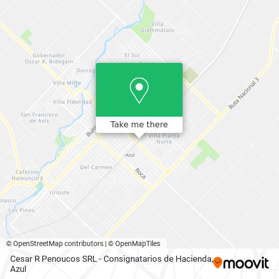 Mapa de Cesar R Penoucos SRL - Consignatarios de Hacienda