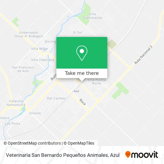 Veterinaria San Bernardo Pequeños Animales map