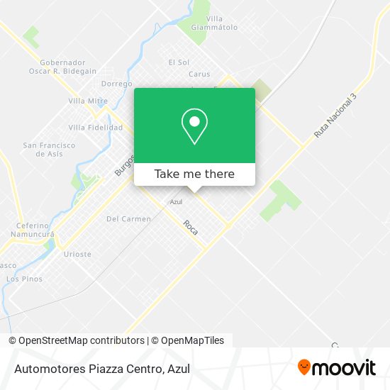 Mapa de Automotores Piazza Centro