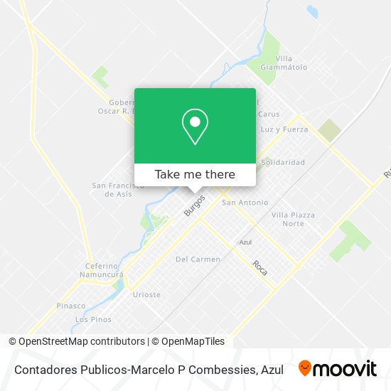 Contadores Publicos-Marcelo P Combessies map