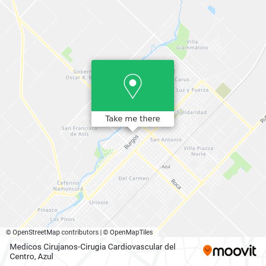 Medicos Cirujanos-Cirugia Cardiovascular del Centro map