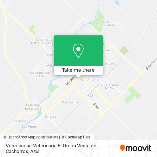 Veterinarias-Veterinaria El Ombu Venta de Cachorros map